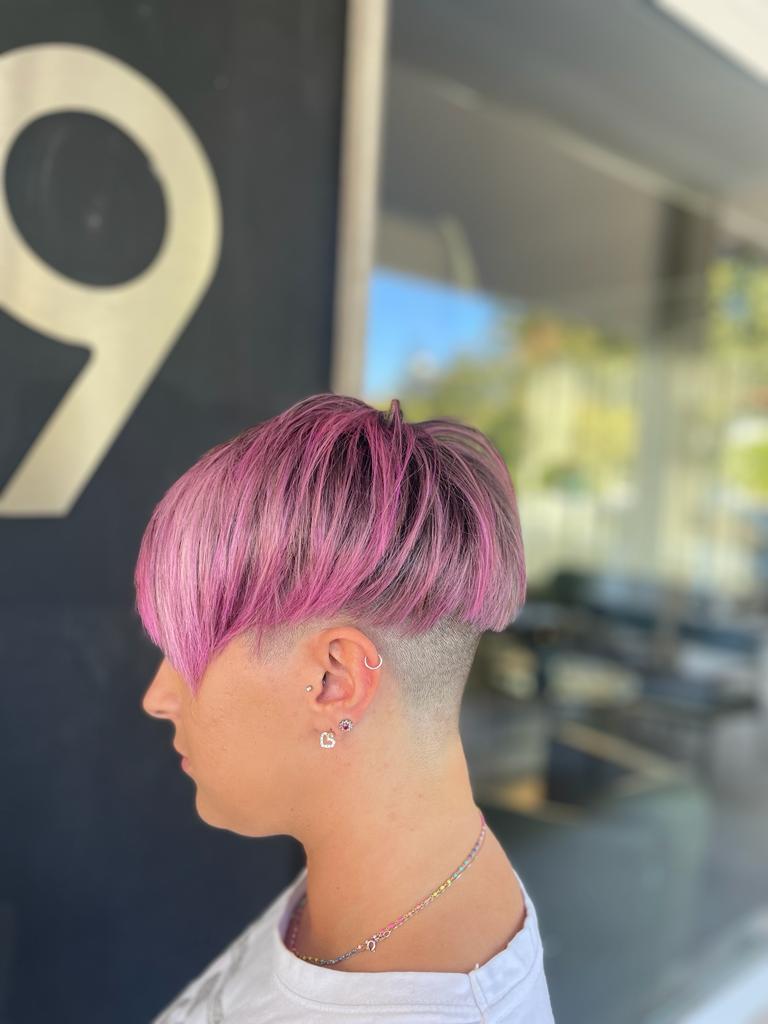 Taglio con rasatura Pink